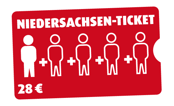 Niedersachsen-Ticket 1 Person Niedersachsen-Ticket 1 Person